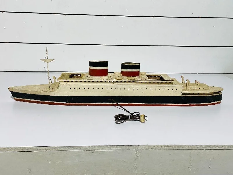 Industrial Lighting for Metal Fabrication ShopsLighted Wooden Steam Ship