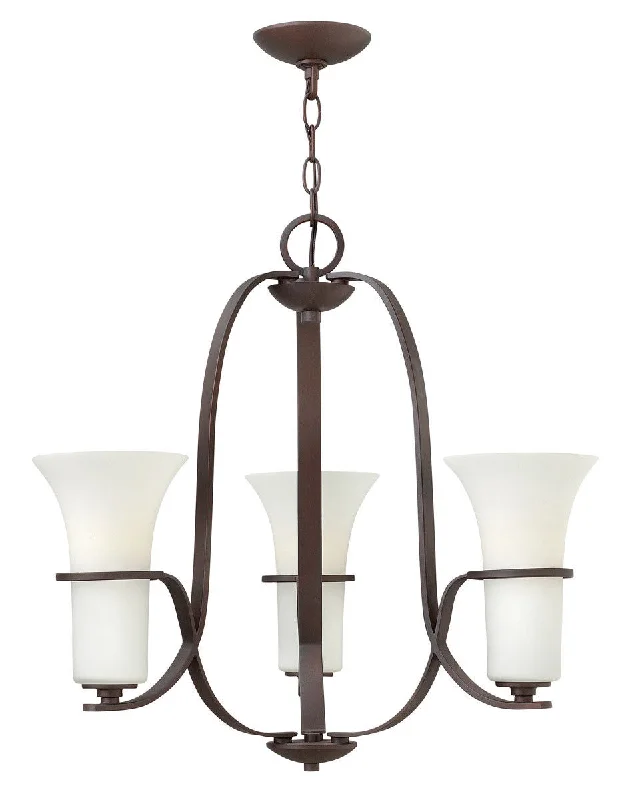 Hinkley Lighting 4063 VZ Lauren Collection Three Light Hanging Chandelier in Victorian Bronze Finish Hinkley Lighting 4063 VZ Lauren Collection Three Light Hanging Chandelier in Victorian Bronze Finish