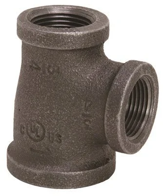 Proplus Black Malleable Tee' 3/4 In. X 1/2 In.