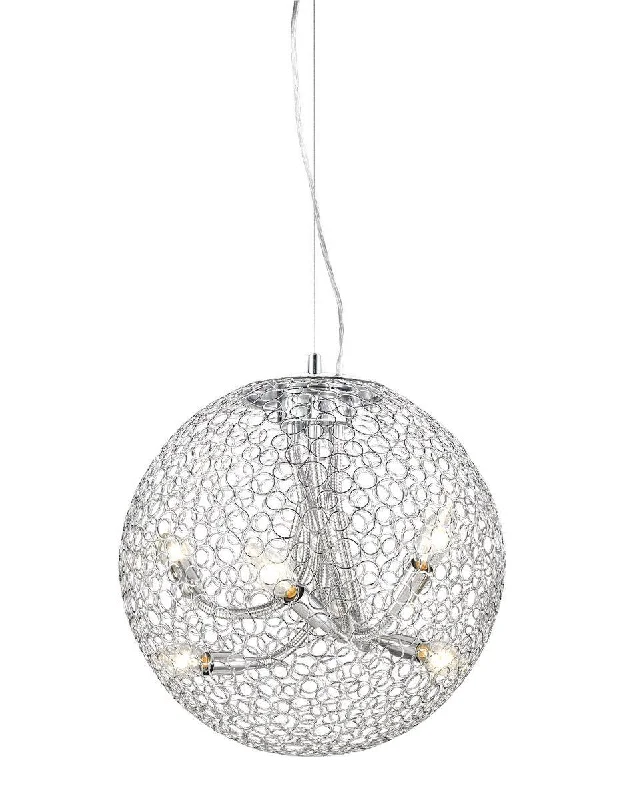 Z-Lite Lighting 175-24 Saatchi Collection Eight Light Hanging Pendant in Chrome Finish Z-Lite Lighting 175-24 Saatchi Collection Eight Light Hanging Pendant in Chrome Finish