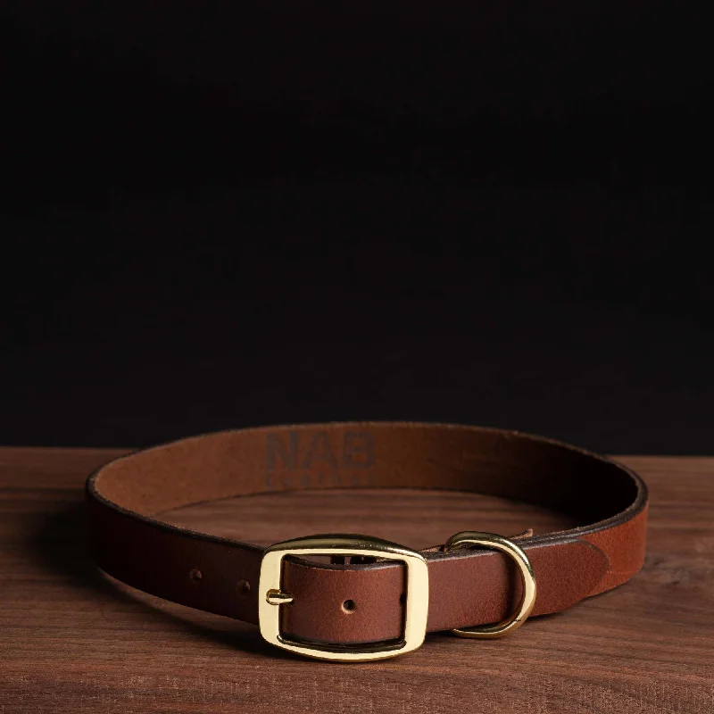 Rover - Classic Black Full-Grain Leather Dog Collar