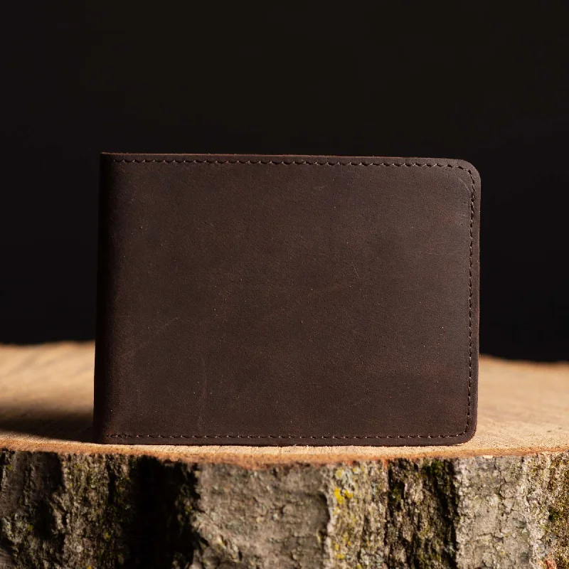 Flex - Espresso Brown Full-Grain Distressed Leather Flexible Wallet