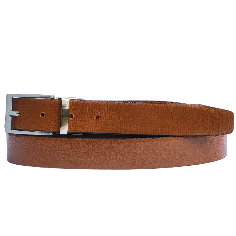 Slim Reversible Brown/Black 30mm 100% Real Leather Belt