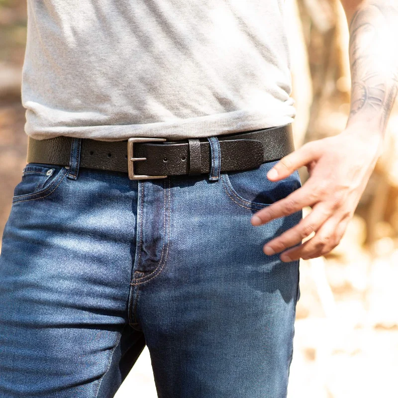 The Bovid Belt - Soft 100% Pebble Grain Bison Leather Belt