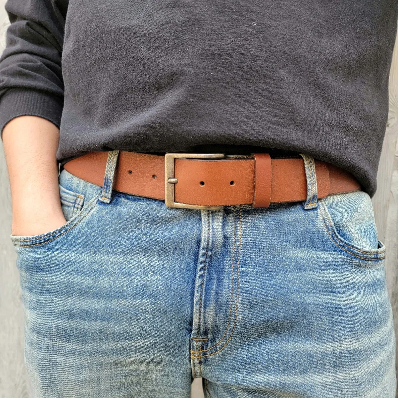 The Long Haul Belt - Classic Cognac 100% Real Leather Belt