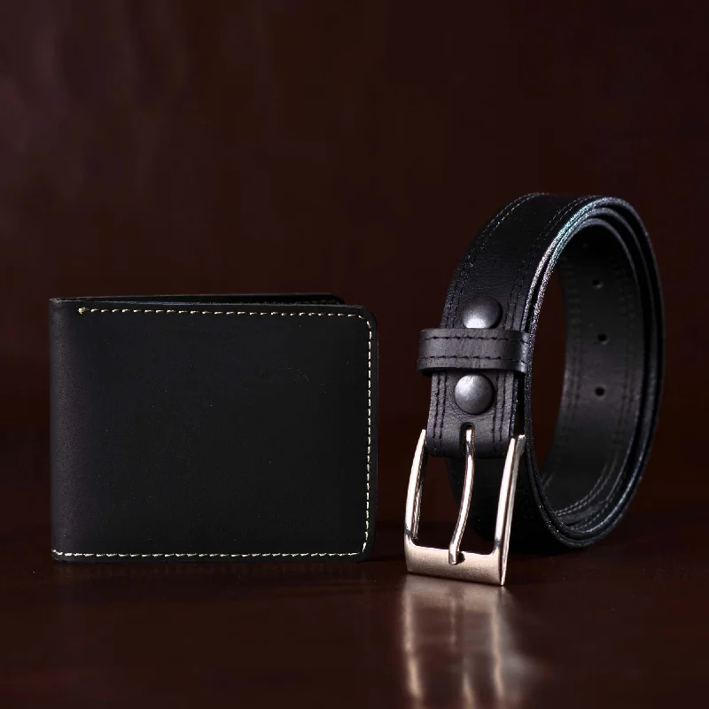 The Milestone Belt + Wallet - Men's Leather Belt and Wallet Gift Set