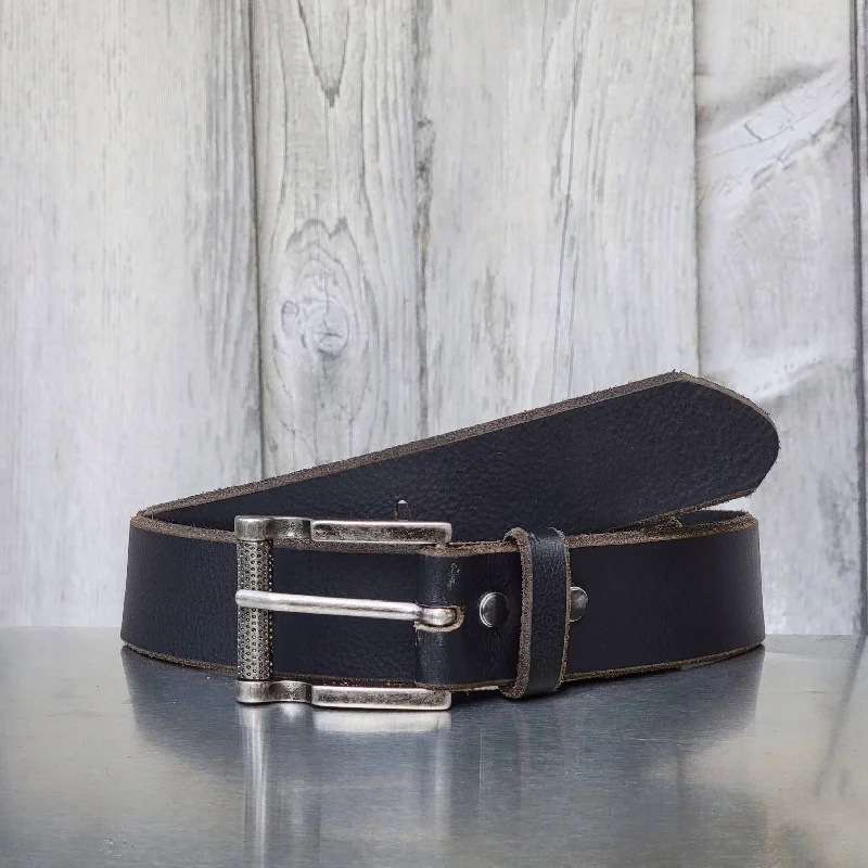 The Pinnacle Belt - Black 100 % Premium Leather Belt