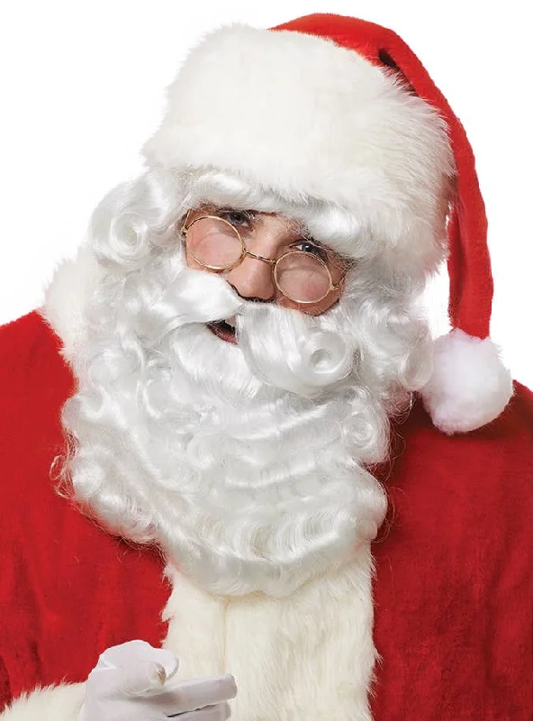 Curly White Santa Claus Wig and Beard Set