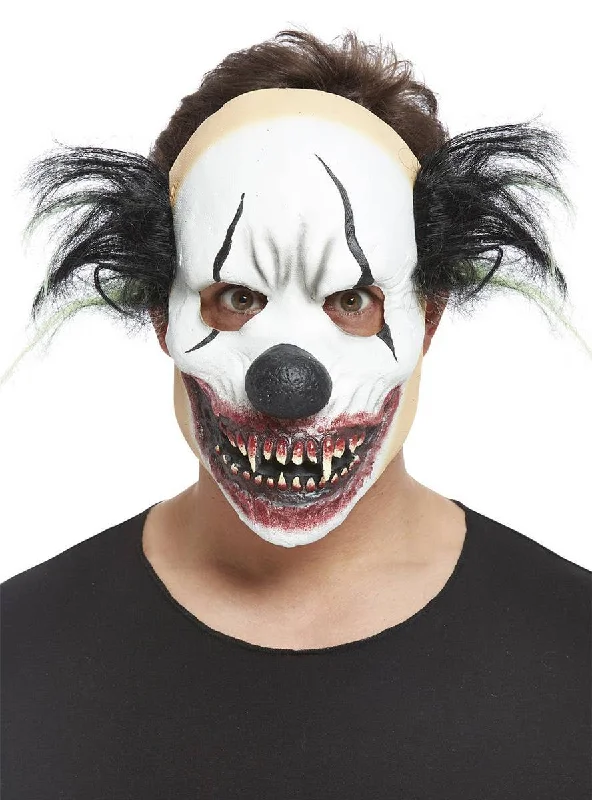 Evil Grin Clown Halloween Latex Costume Mask