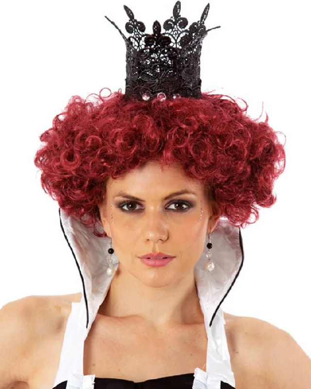 Queen of Hearts Burgundy Wig