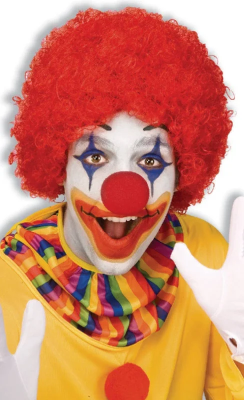 Curly Red Clown Afro Costume Wig