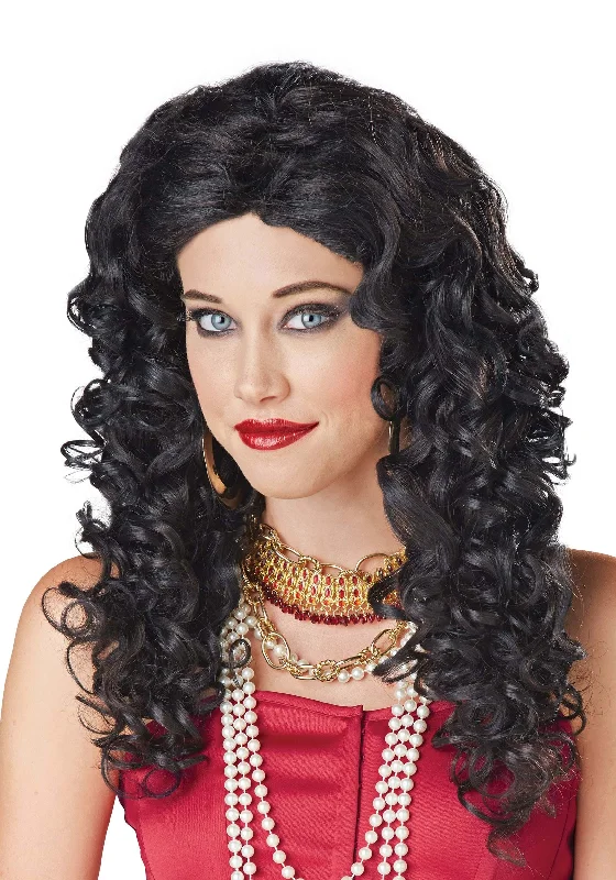 Women's Captain Hook Black Wig