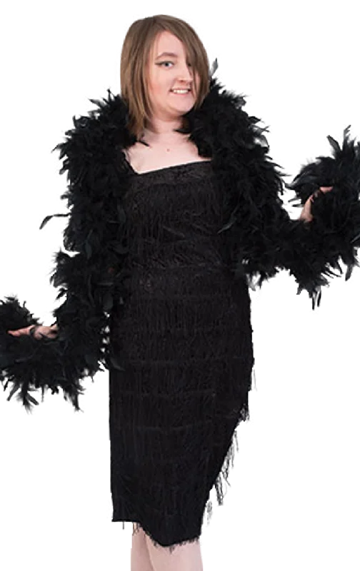 Deluxe Black Feather Boa