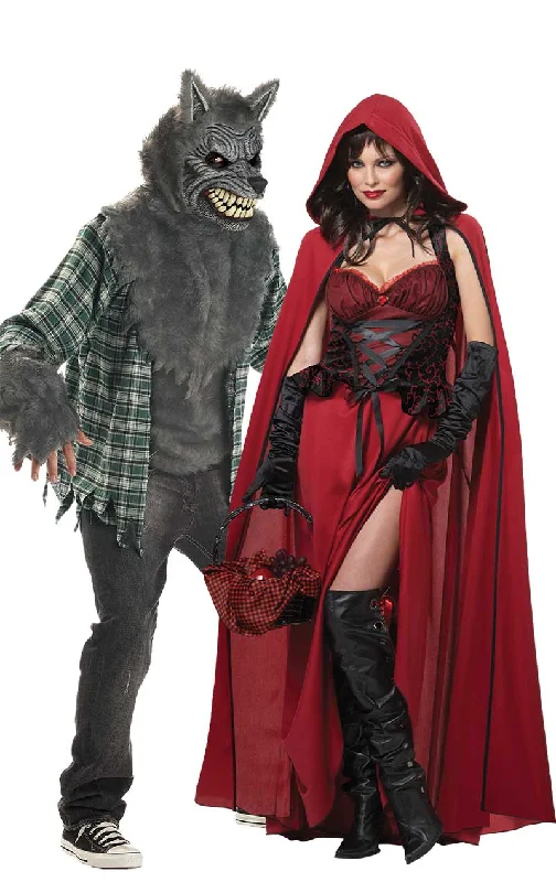 Sexy Red Riding Hood & Wolf Couples Costume