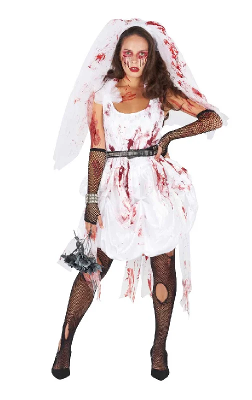 Womens Bloody Bride Halloween Costume