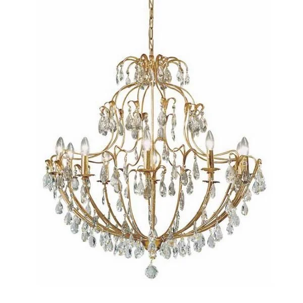 Chandeliers with Clear Crystal for a Sparkling EffectPremium Elements Crystal And Gold Metal Chandelier Chandeliers with Clear Crystal for a Sparkling EffectPremium Elements Crystal And Gold Metal Chandelier