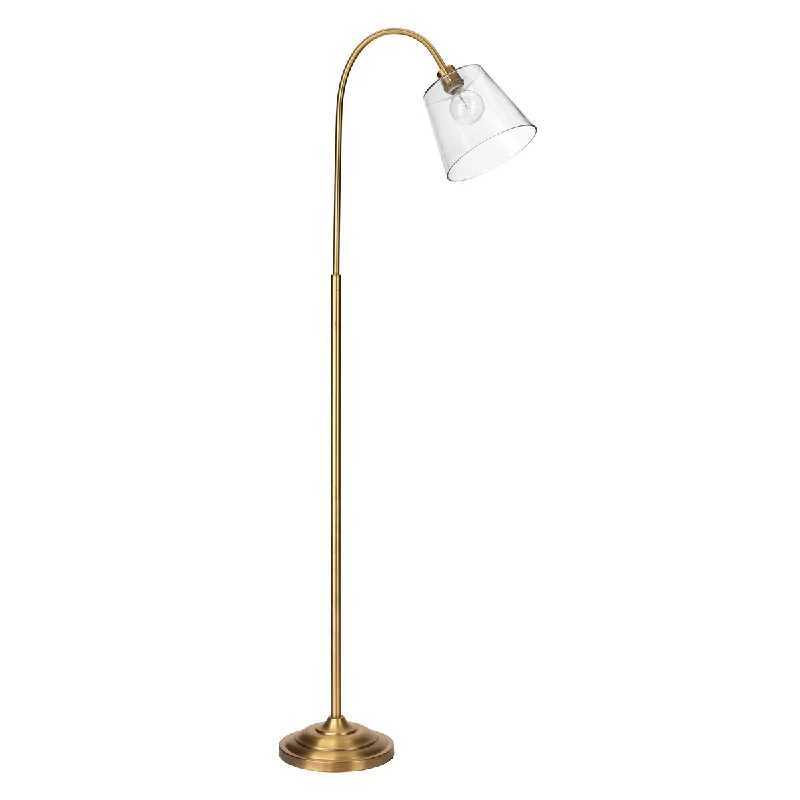 Adjustable Height Floor Lamp for Versatile Lighting NeedsAlden Décor Swan Iron and Glass Floor Lamp, Brass Adjustable Height Floor Lamp for Versatile Lighting NeedsAlden Décor Swan Iron and Glass Floor Lamp, Brass