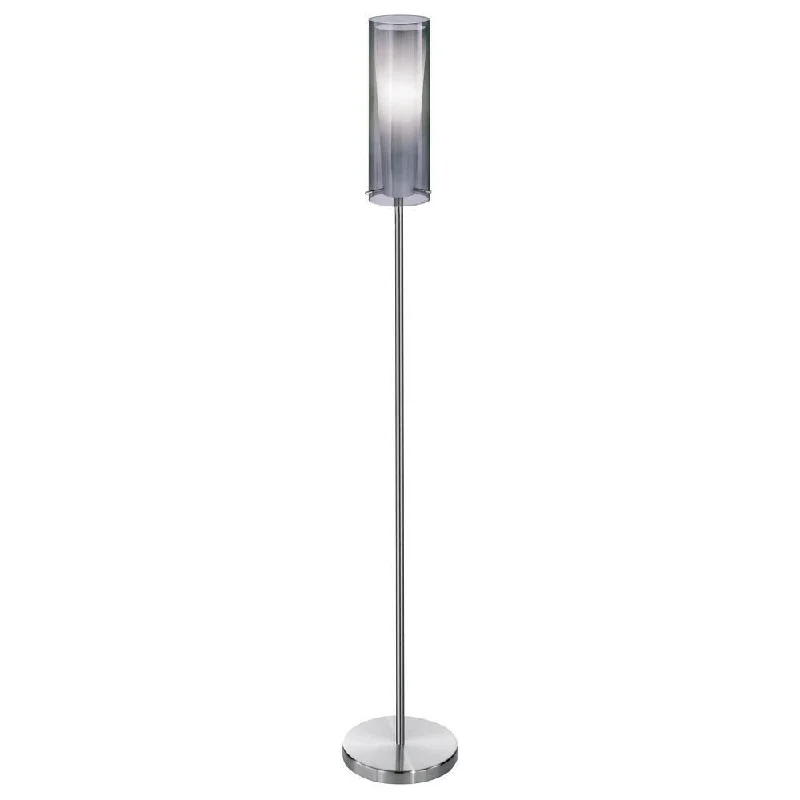 Metal Floor Lamp with a Matte Black Finish for a Sleek LookEglo Pinto Nero 1-light Matte Nickel Floor Lamp with Smoked White Glass Metal Floor Lamp with a Matte Black Finish for a Sleek LookEglo Pinto Nero 1-light Matte Nickel Floor Lamp with Smoked White Glass