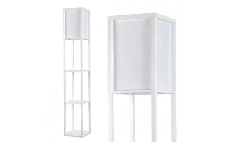 Victorian Style Floor Lamp for Traditional and Elegant InteriorsStruttura Wooden Shelves Floor Lamp White Victorian Style Floor Lamp for Traditional and Elegant InteriorsStruttura Wooden Shelves Floor Lamp White