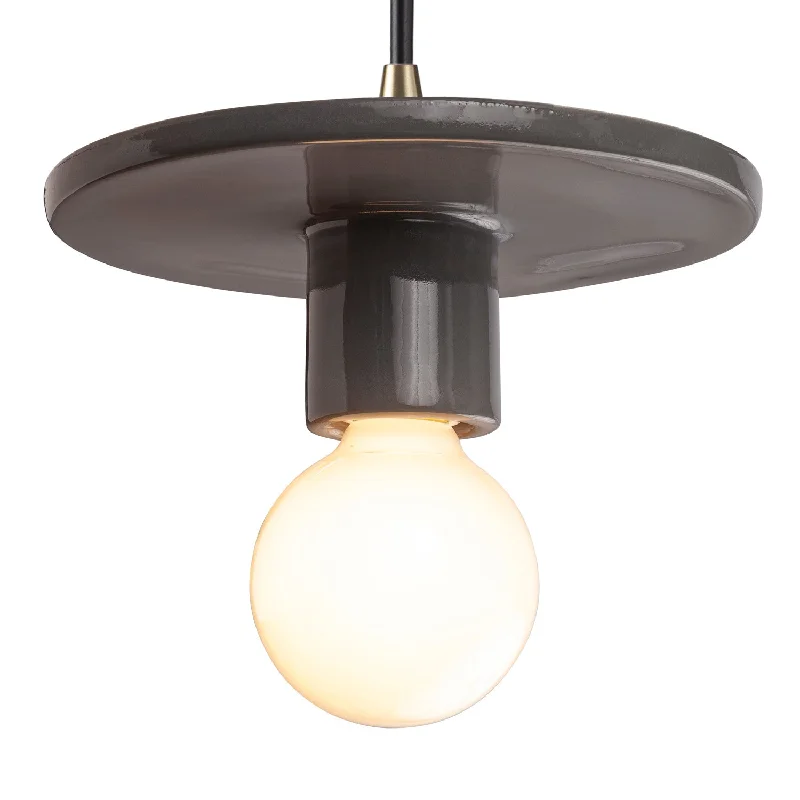 Glass Ceiling Lights with Frosted, Colored, or Etched GlassJustice Designs Radiance Collection CER-6320-GRY-ABRS-BKCD Pendant Light - Gloss Grey Glass Ceiling Lights with Frosted, Colored, or Etched GlassJustice Designs Radiance Collection CER-6320-GRY-ABRS-BKCD Pendant Light - Gloss Grey